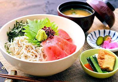南知多産 しらす 鉄火丼